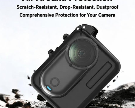 PC Camera Charging Box Cover with TPU Lens Cap, For Insta360 GO 3 / 3S
