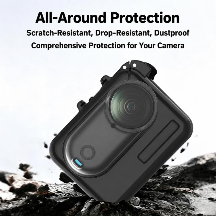 PC Camera Charging Box Cover with TPU Lens Cap, For Insta360 GO 3 / 3S