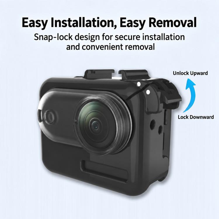 PC Camera Charging Box Cover with TPU Lens Cap, For Insta360 GO 3 / 3S