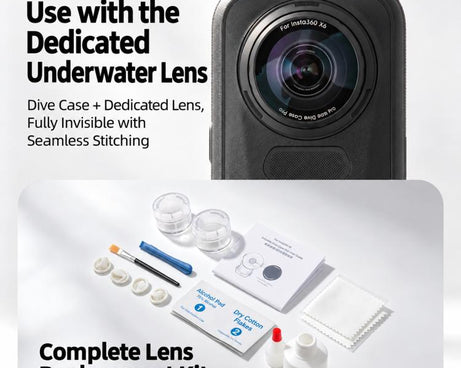 Invisible Dive Housing 60m Waterproof Case with Dedicated Lens & Magnetic Base, For Insta360 X6 Magnetic Base