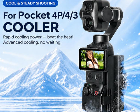 Cooling Fan Expansion Frame Live Streaming Mount, For DJI Osmo Pocket 4P / 4 / 3