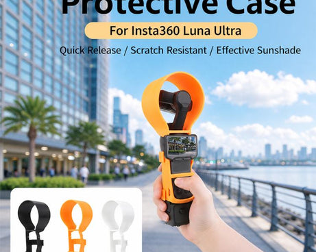 Scratch-Resistant Anti-Bump Snap Protective Frame Cover with Lens Hood, For Insta360 Luna Ultra