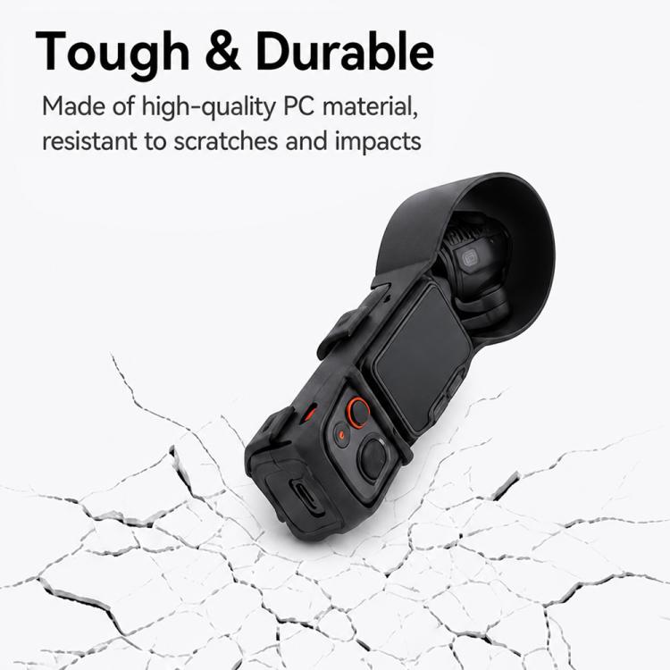 Scratch-Resistant Anti-Bump Snap Protective Frame Cover with Lens Hood, For Insta360 Luna Ultra