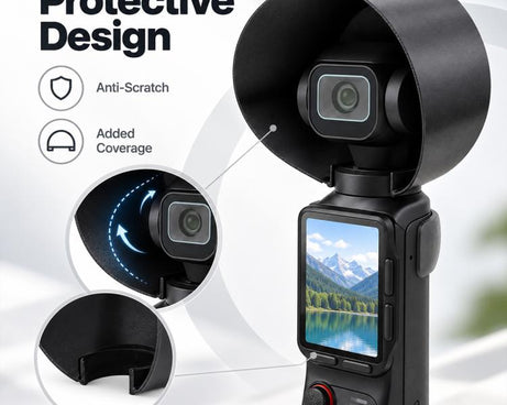 Camera Lens Hood Anti-Glare Sunshade, For Insta360 Luna Pro