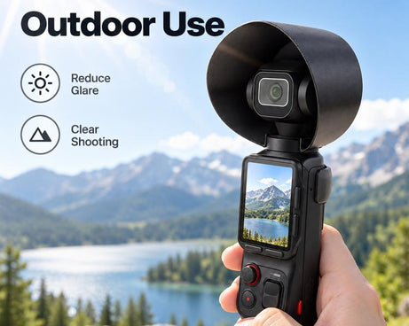Camera Lens Hood Anti-Glare Sunshade, For Insta360 Luna Pro