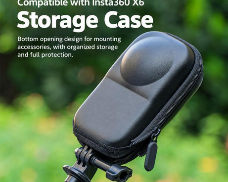 PU Hard Shell Carrying Storage Bag, For Insta360 X6