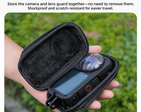PU Hard Shell Carrying Storage Bag, For Insta360 X6