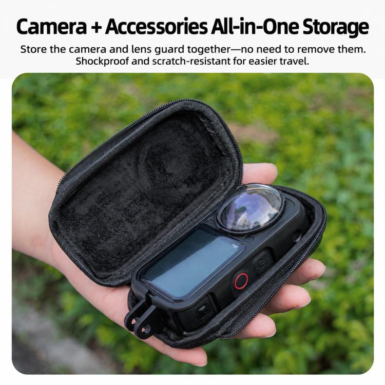 PU Hard Shell Carrying Storage Bag, For Insta360 X6