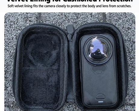 PU Hard Shell Carrying Storage Bag, For Insta360 X6