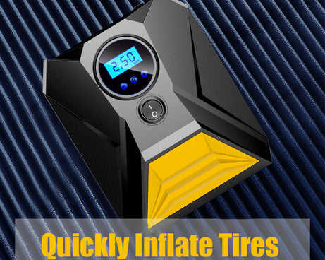 Mini digital air pump for car tires, portable and efficient