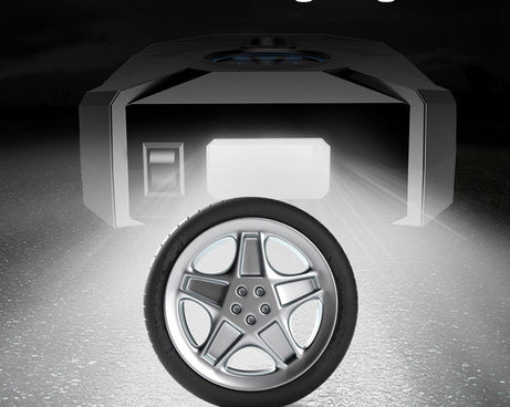 Portable digital car tire inflator with easy-to-read display