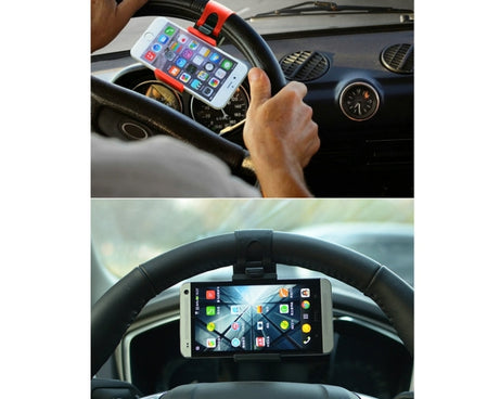HAWEEL Universal Car Steering Wheel Phone Mount Holder