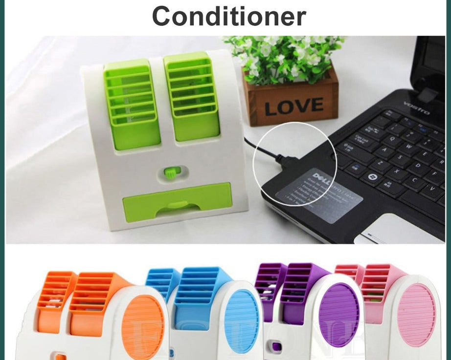 Bladeless mini AC for personal cooling.