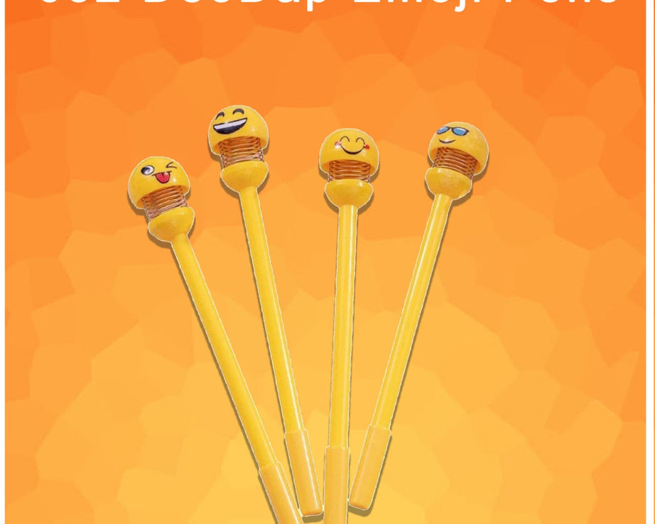 Smiley emoji pens for cheerful writing.