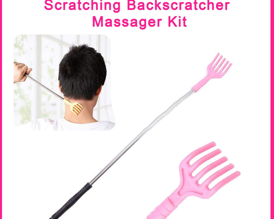 345 Scratcher Back Telescopic Scratching Backscratcher Massager Kit 