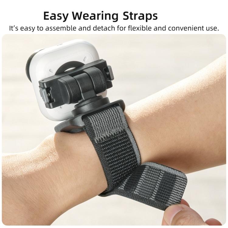 For Insta360 GO Ultra Sunnylife Magnetic Quick-Release Wrist Strap Adjustable Wristband Expansion Band Bicycle Strap Cat Collar, For Insta360 GO Ultra