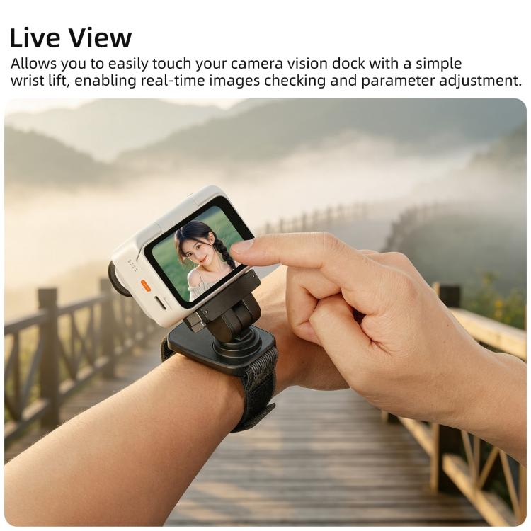For Insta360 GO Ultra Sunnylife Magnetic Quick-Release Wrist Strap Adjustable Wristband Expansion Band Bicycle Strap Cat Collar, For Insta360 GO Ultra