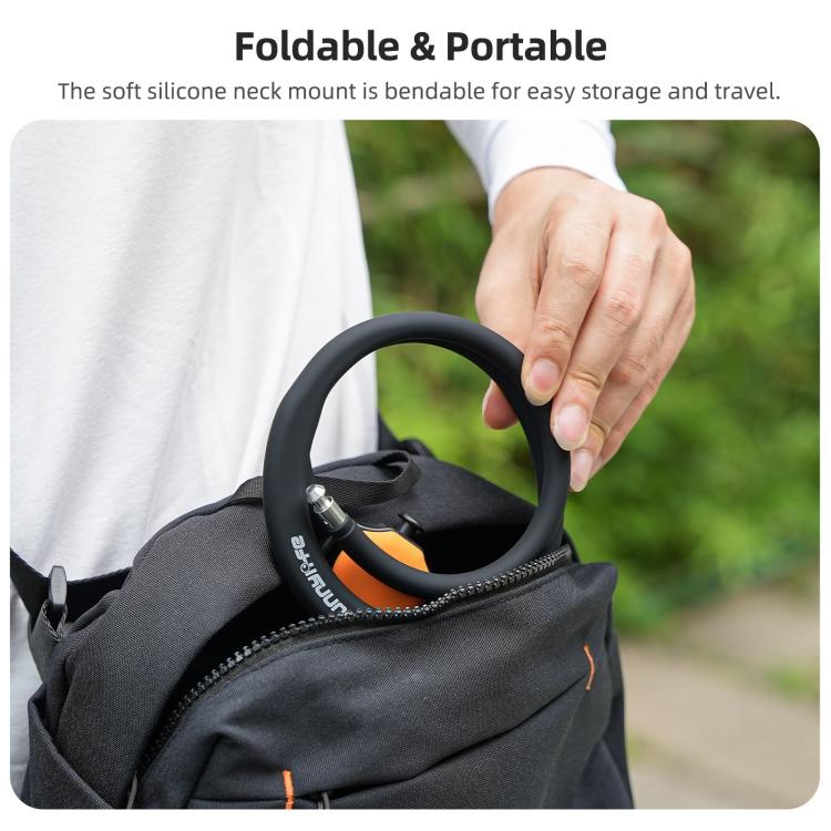 Sunnylife Magnetic POV Neck Mount Hand Free Video Vlog Neck Adjustable Selfie Holder with Body Strap For Insta360 GO Ultra, For Insta360 GO Ultra