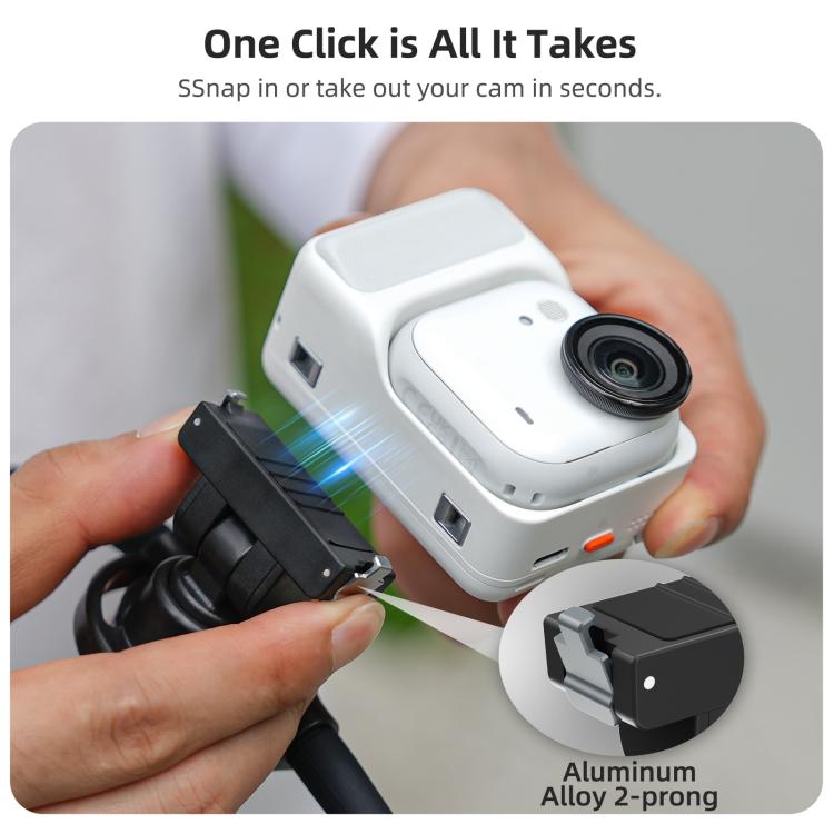 Sunnylife Magnetic POV Neck Mount Hand Free Video Vlog Neck Adjustable Selfie Holder with Body Strap For Insta360 GO Ultra, For Insta360 GO Ultra