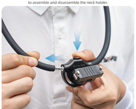 Sunnylife Magnetic POV Neck Mount Hand Free Video Vlog Neck Adjustable Selfie Holder with Body Strap For Insta360 GO Ultra, For Insta360 GO Ultra