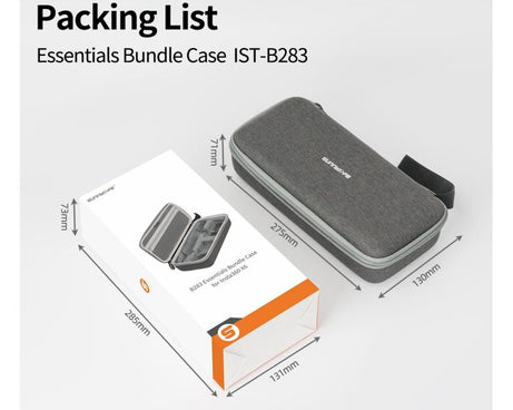 For Insta360 X6 Sunnylife Portable Carrying Protective Bag Essentials Bundle Case, Essentials Bundle Bag