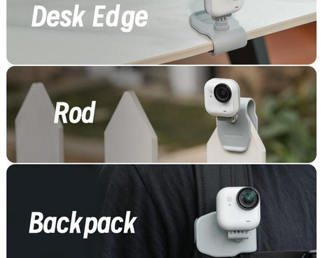 For Insta360 GO Ultra Sunnylife Magnetic Car Sun Visor Mount Action Camera Holder 360 Rotating 180 Tilt Sun Visor Holder