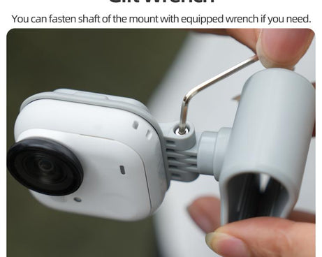 For Insta360 GO Ultra Sunnylife Magnetic Car Sun Visor Mount Action Camera Holder 360 Rotating 180 Tilt Sun Visor Holder