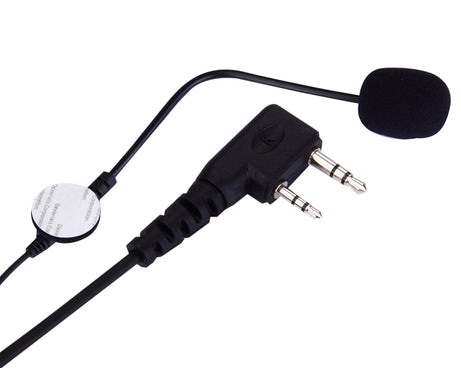 2 Pin PTT Adjustable Volume Motorcycle Helmet Headset Microphone for BAOFENG Radio Walkie Talkie