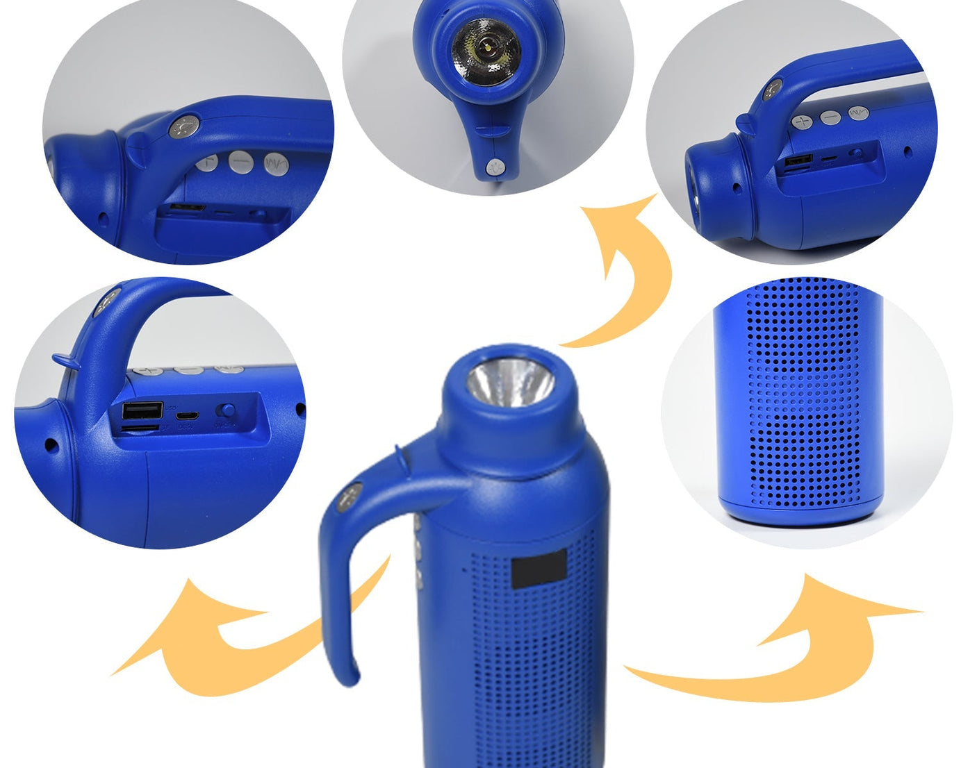 Smart speaker with torch light