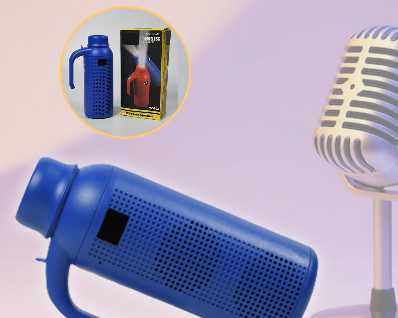 Bluetooth speaker with torch light