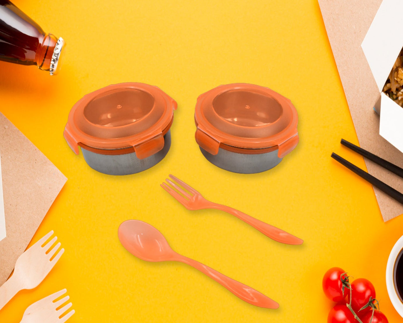 AIRTIGHT & LEAK PROOF STAINLESS STEEL CONTAINER MULTI COMPARTMENT LUNCH BOX CARRY TO ALL TYPE LUNCH IN LUNCH BOX & PREMIUM QUALITY LUNCH BOX IDEAL FOR OFFICE , SCHOOL KIDS & TRAVELLING IDEAL (3 Different Lunch Box)