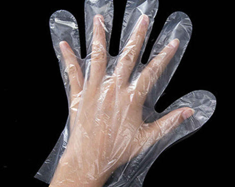 Transparent gloves pack detail