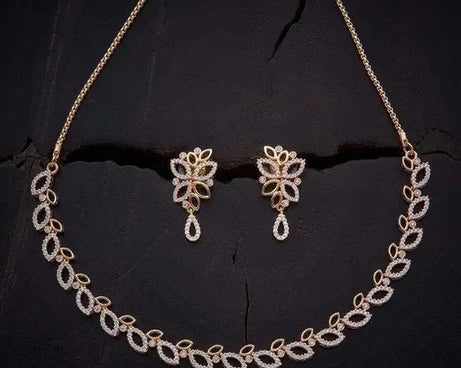 STONE NECKLACE WITH EARRING WOMAN JEWELLY SET