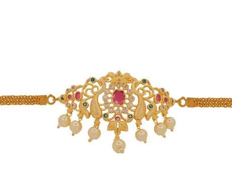 High-Quality Indian Wedding Jewellery Set: Choker, Necklace, Maangalyam/Murukku, South Indian and Maharashtrian Styles for Women and Girls