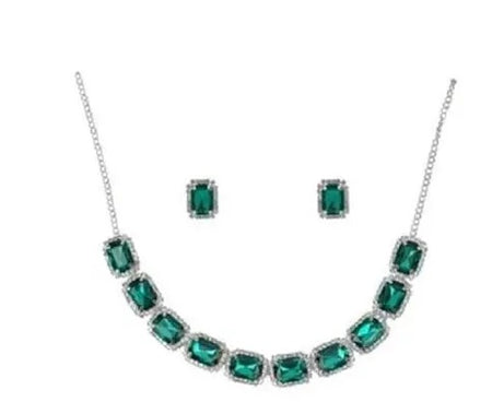 crystal necklace choker set for women