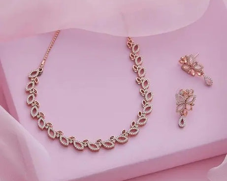 STONE NECKLACE WITH EARRING WOMAN JEWELLY SET