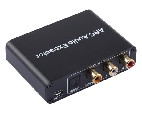 192KHz ARC Audio Extractor HDMI ARC to SPDIF + Coaxial + L/R Converter Audio Return Channel Adapter, 192KHz ARC
