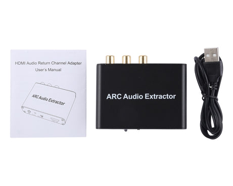 192KHz ARC Audio Extractor HDMI ARC to SPDIF + Coaxial + L/R Converter Audio Return Channel Adapter, 192KHz ARC