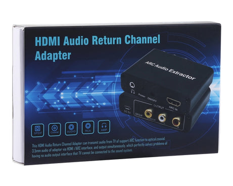 192KHz ARC Audio Extractor HDMI ARC to SPDIF + Coaxial + L/R Converter Audio Return Channel Adapter, 192KHz ARC