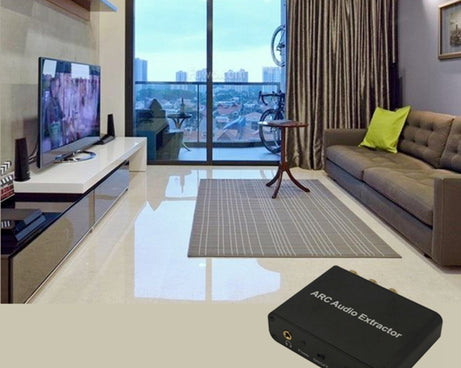 192KHz ARC Audio Extractor HDMI ARC to SPDIF + Coaxial + L/R Converter Audio Return Channel Adapter, 192KHz ARC