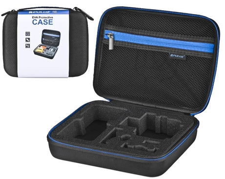 PULUZ Waterproof Carrying and Travel Case for for GoPro, Insta360, DJI and Other Action Cameras Accessories, Medium Size: 23cm x 17cm x 7cm, US Stock Black, UK Stock Black, For GoPro, Size: 23cm x 17cm x 7cm