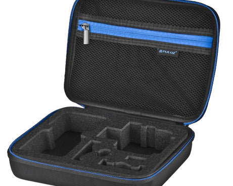 PULUZ Waterproof Carrying and Travel Case for for GoPro, Insta360, DJI and Other Action Cameras Accessories, Medium Size: 23cm x 17cm x 7cm, US Stock Black, UK Stock Black, For GoPro, Size: 23cm x 17cm x 7cm