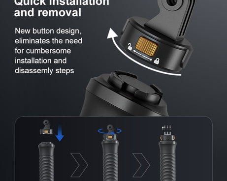 PULUZ Magnetic Quick Release Floating Handle Hand Grip