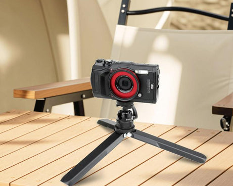 PULUZ Multifunctional Aluminum Alloy Mini Ball Head Tripod Mount Adapter, Cold Shoe & 1/4 Screw Dual-Use