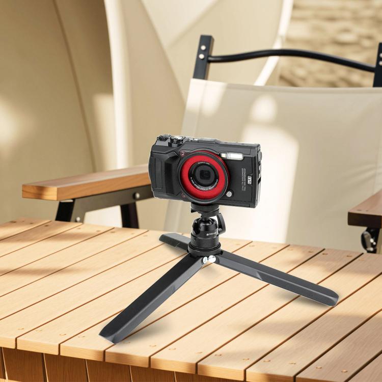 PULUZ Multifunctional Aluminum Alloy Mini Ball Head Tripod Mount Adapter, Cold Shoe & 1/4 Screw Dual-Use