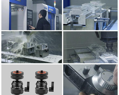 PULUZ Multifunctional Aluminum Alloy Mini Ball Head Tripod Mount Adapter, Cold Shoe & 1/4 Screw Dual-Use