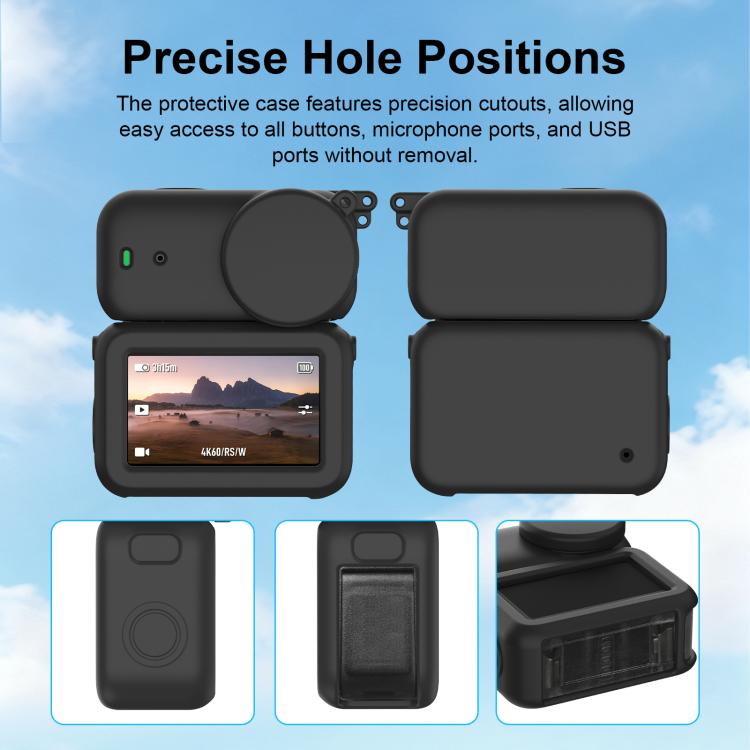For DJI Osmo Nano Transmission Module & Lens & Body 3 in 1 Silicone Protective Cover