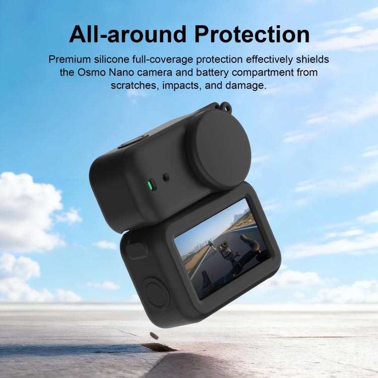 For DJI Osmo Nano Transmission Module & Lens & Body 3 in 1 Silicone Protective Cover