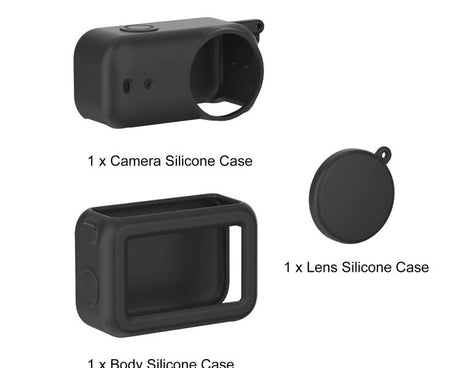 For DJI Osmo Nano Transmission Module & Lens & Body 3 in 1 Silicone Protective Cover