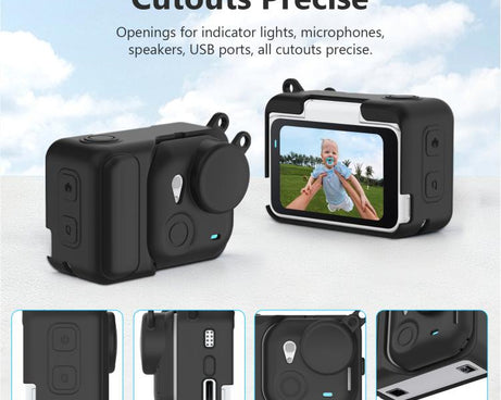 For Insta360 GO Ultra PULUZ 2 in 1 Silicone Expansion Module Body & Lens Cover